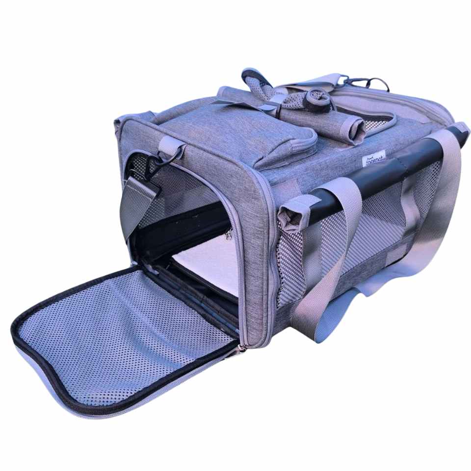 Aurora Cabin Pet Carrier 40x30x24 cm – Dog & Cat Bag for Airplane Travel
