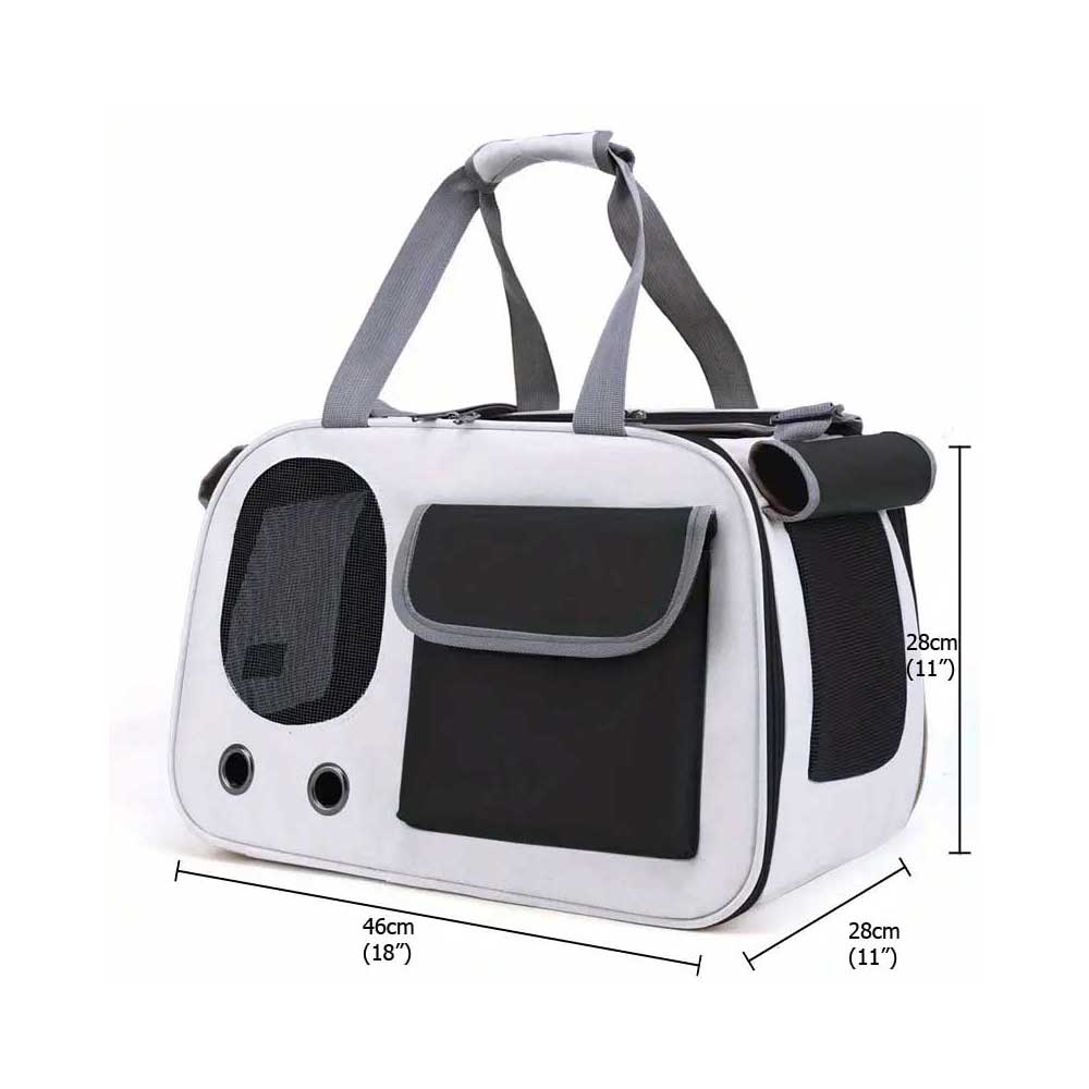 Delta Airlines reistas hond vliegtuig 46 x 28 x 28 cm (18” x 11” x 11”) in de cabine onder de stoel, voor huisdieren tot 8 kg