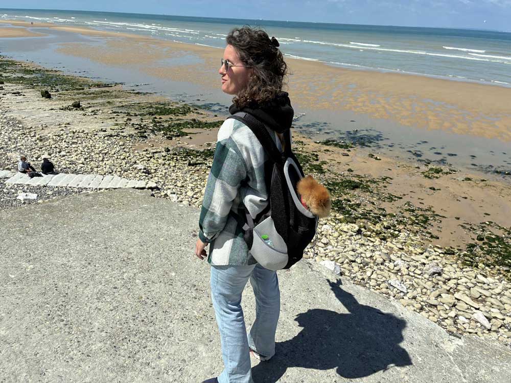 Hondenrugzak 6 kg – Rugtas draagzak voor Kleine honden, Reizen & wandelen Voor op buik en rug