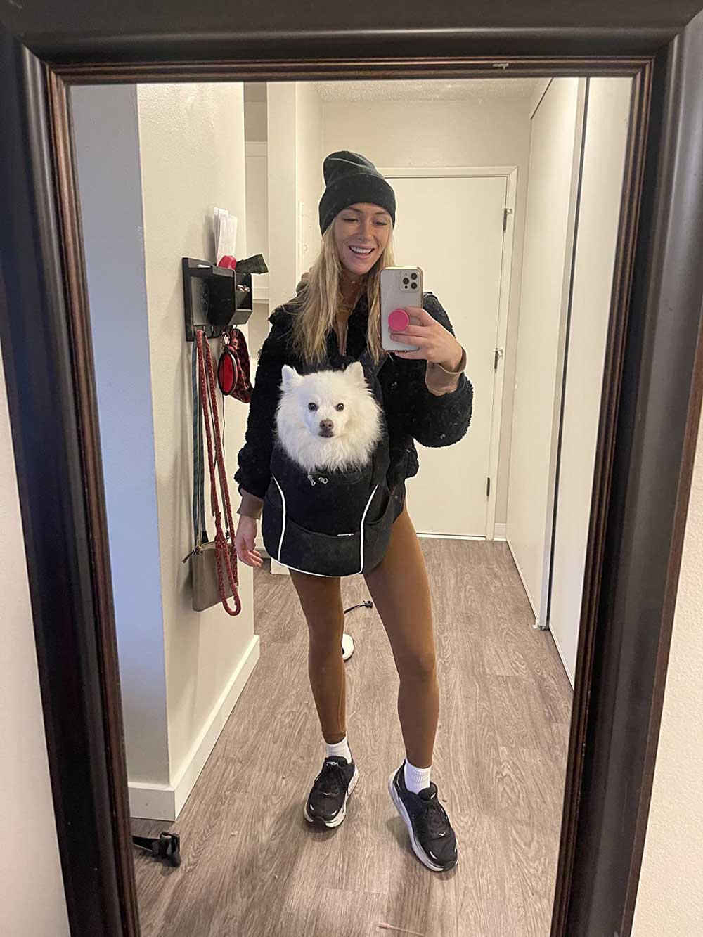 Hondenrugzak 6 kg – Rugtas draagzak voor Kleine honden, Reizen & wandelen Voor op buik en rug