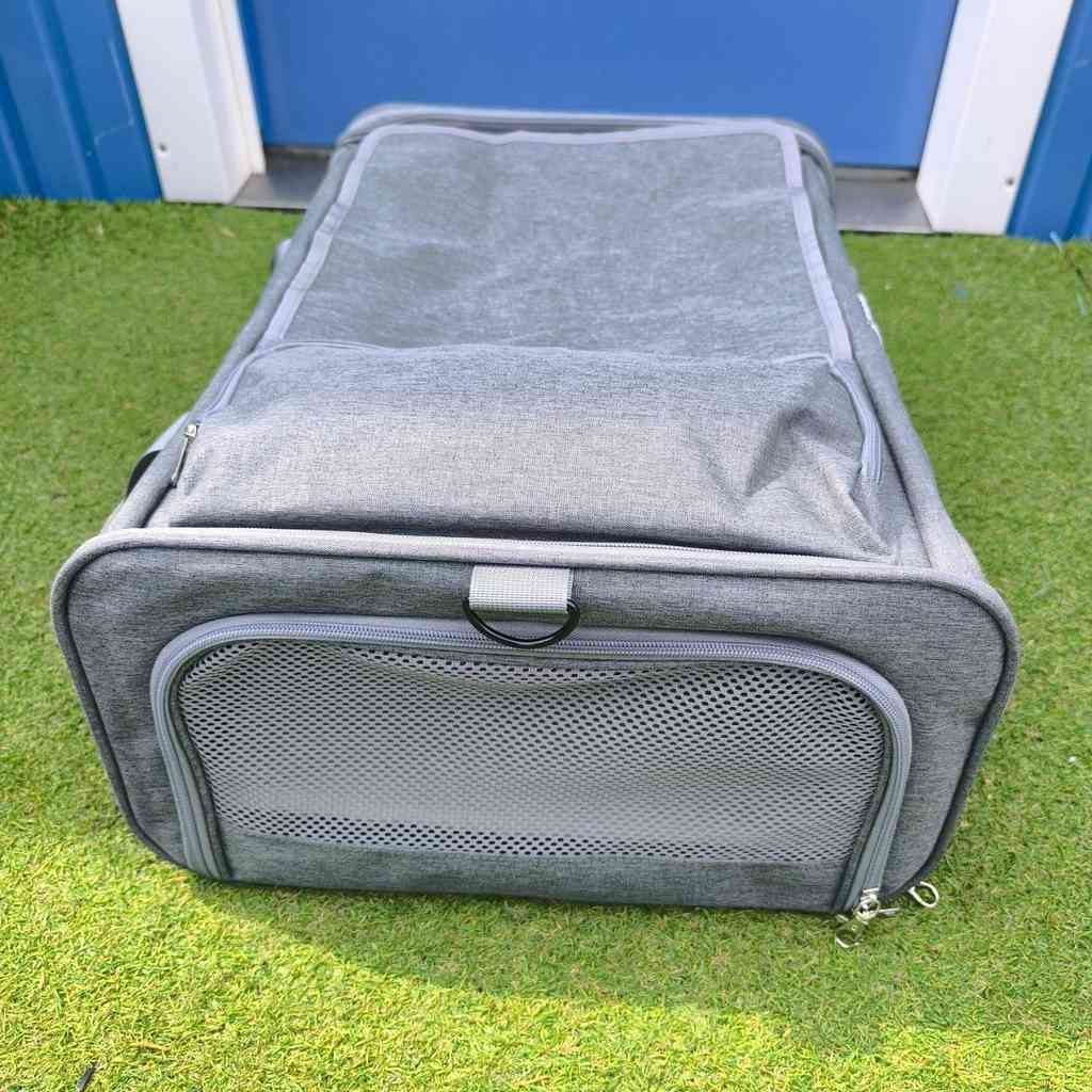 Miravia Lufthansa Reistas voor Hond en Kat 55x40x23 cm met Privacygordijnen