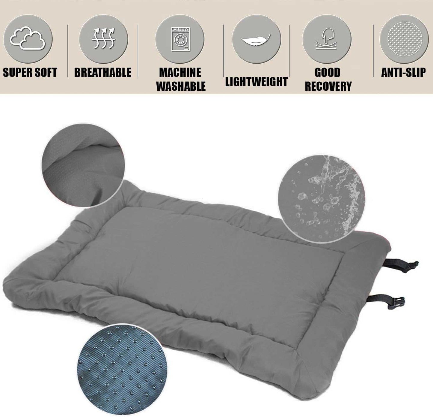 Riviera Roll up dog bed 90x60 cm