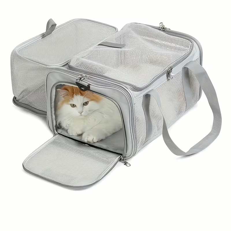 Turkish Airlines reistas voor huisdieren, afmetingen 40x30x23, internationale maat voor kat en hond, uitbreidbaar