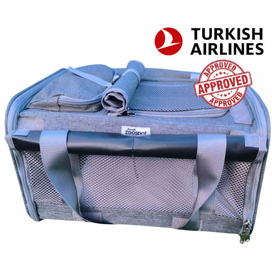 Aurora Turkish airlines pet carrier in cabin 40x30x23cm