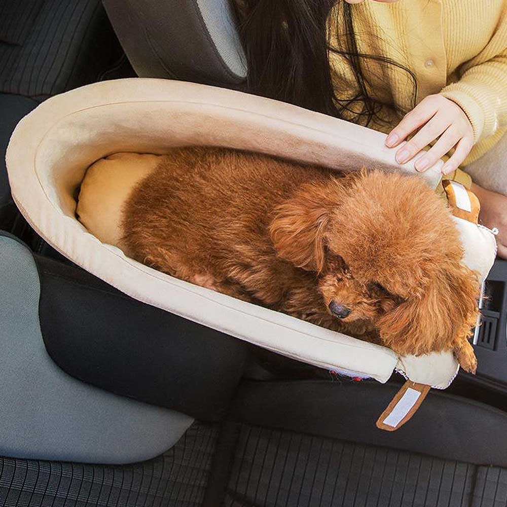 center console small dog car booster seat