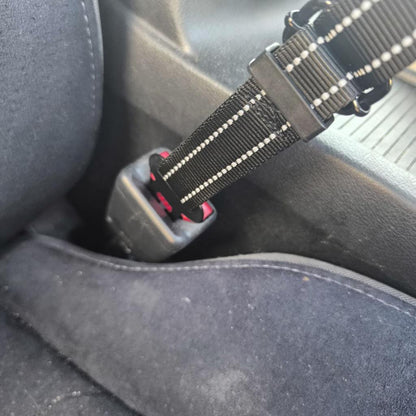 Dog Car Seat Belt with Bungee – Clicks into Buckle – 67 cm