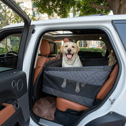 Dog car seat half hammock style, one side seat cover protector with hard bottom & anti slip for SUV, sedan