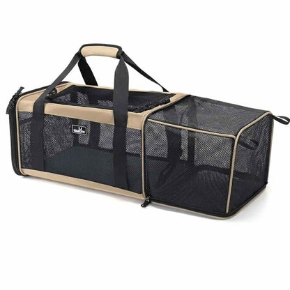 Helios KLM draagtas voor huisdieren 46x28x24cm, uitbreidbaar