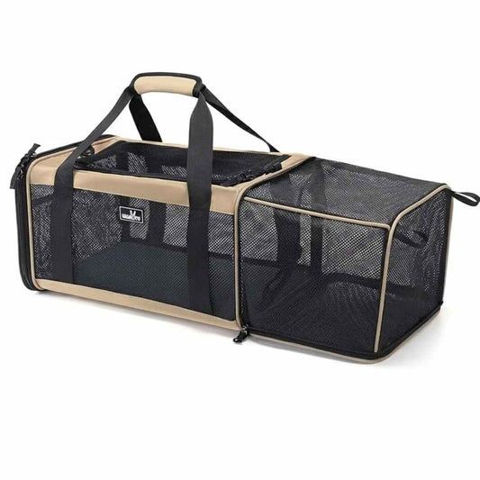 Helios KLM & AirFrance draagtas voor huisdieren 46x28x24cm, uitbreidbaar