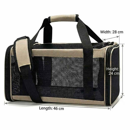 Helios KLM pet carrier bag 46x28x24cm expandable