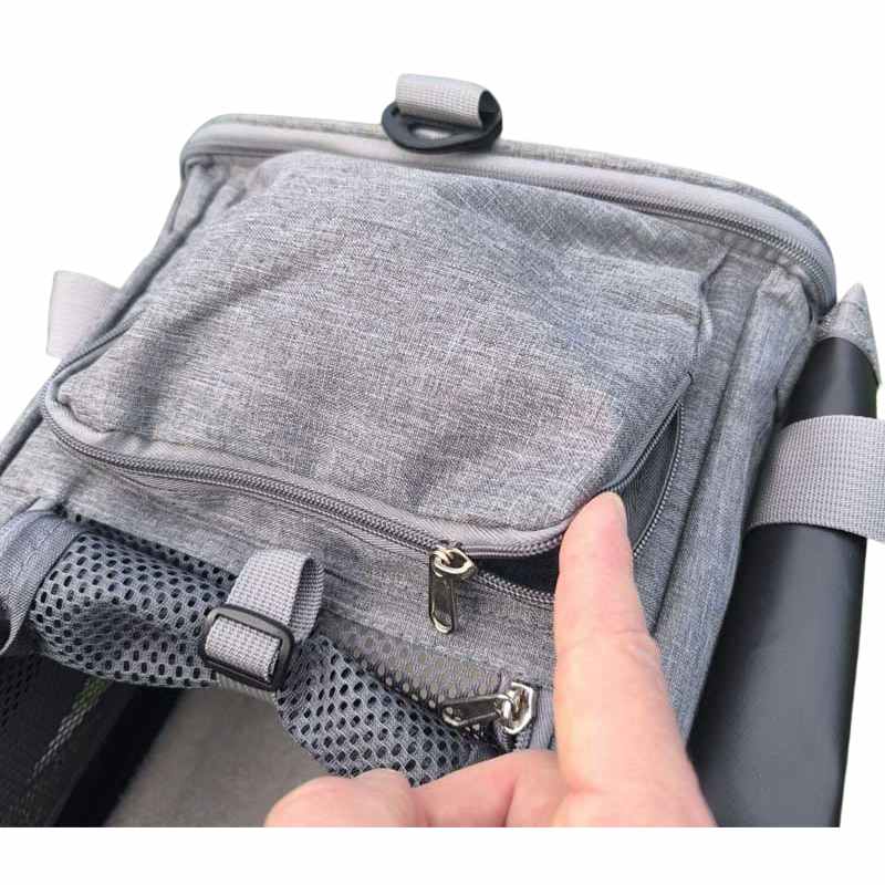 KLM Airloo pet cabin bag, dimensions 46 x 28 x 24 cm, ailrline approved travel carrier with size for small dog or cat