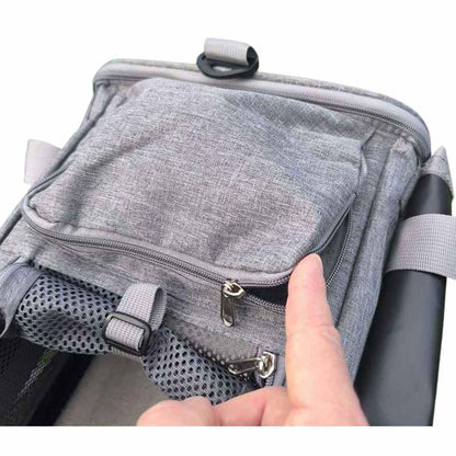 KLM Airloo pet cabin bag, dimensions 46 x 28 x 24 cm, ailrline approved travel carrier with size for small dog or cat