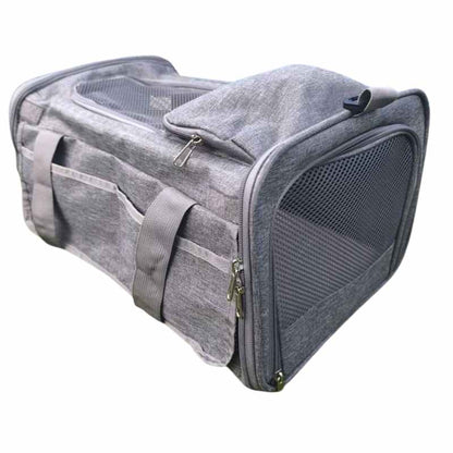 KLM Airloo pet cabin bag, dimensions 46 x 28 x 24 cm, ailrline approved travel carrier with size for small dog or cat