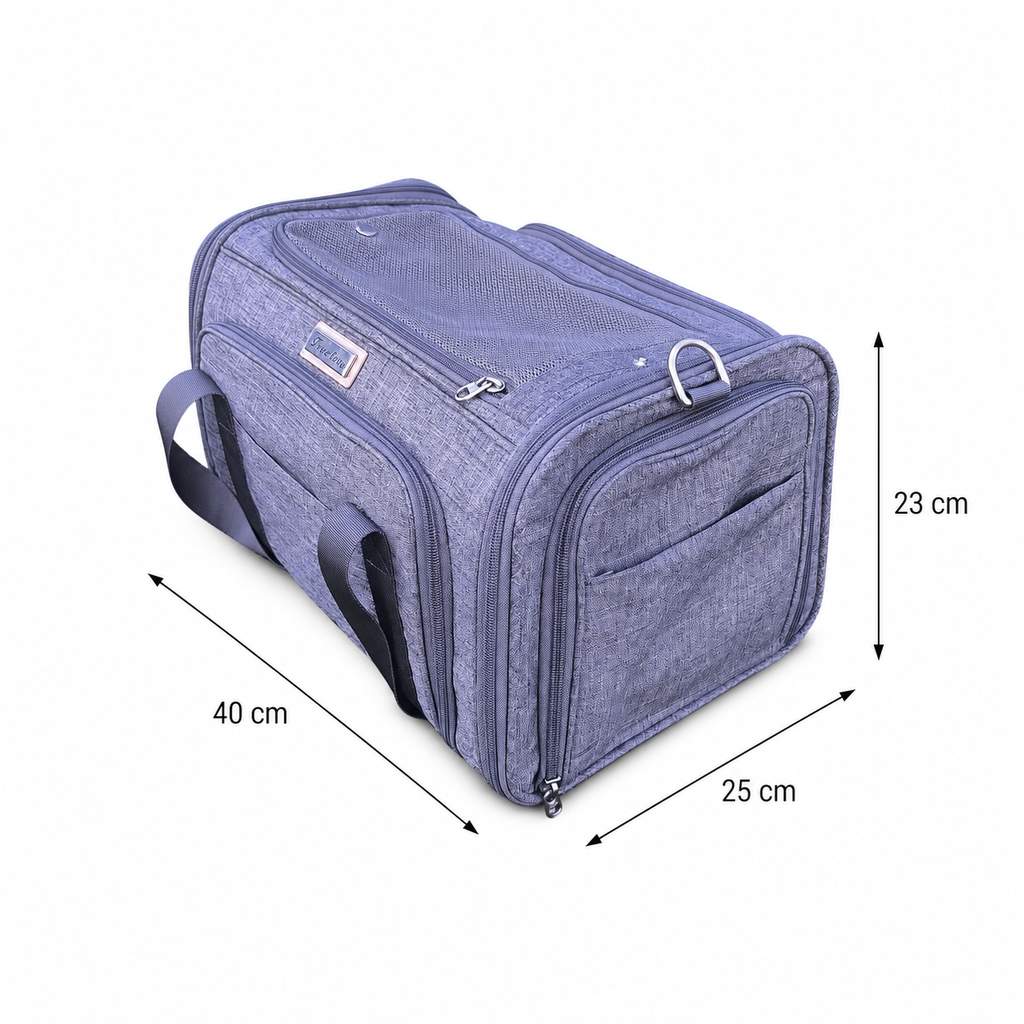 Size diagram of the Nordvik SAS Airlines pet carrier 40x25x23 cm