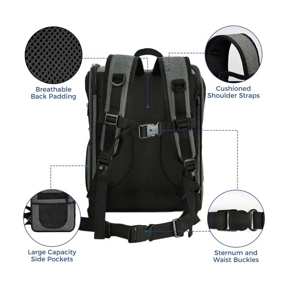 Orbit Hopper Rugzak voor grote katten tot 10 kg