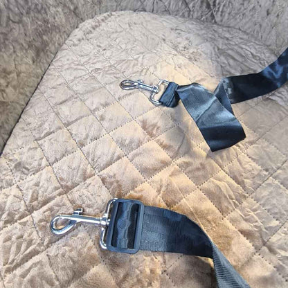 Premium Car booster seat for Large Dog or 2 Small Dogs up to 25kg with orthopedic pillow