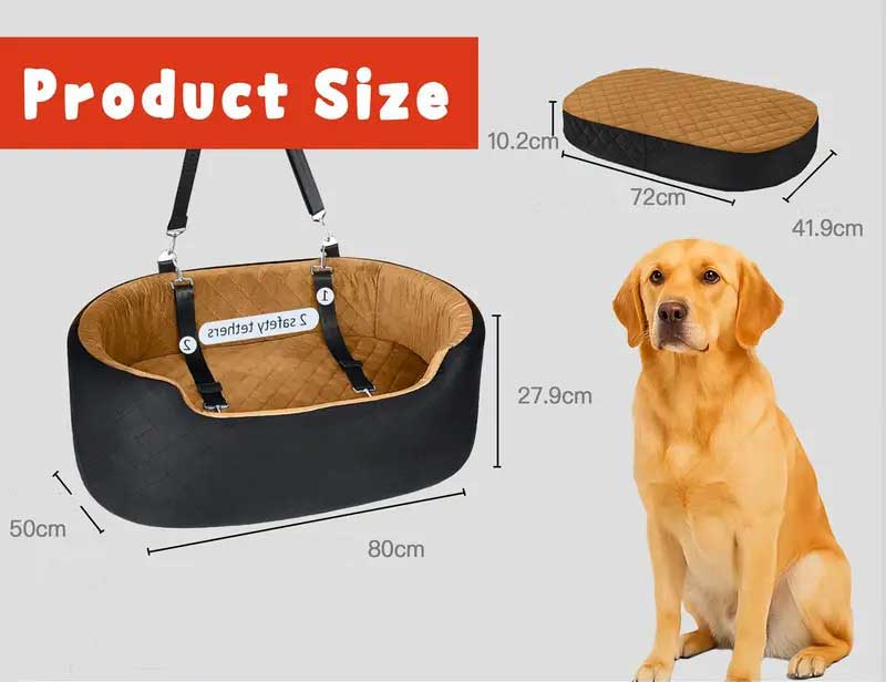 verhoogde autostoel hond