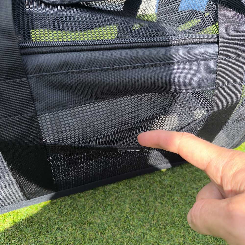 There is a pocket for accessories