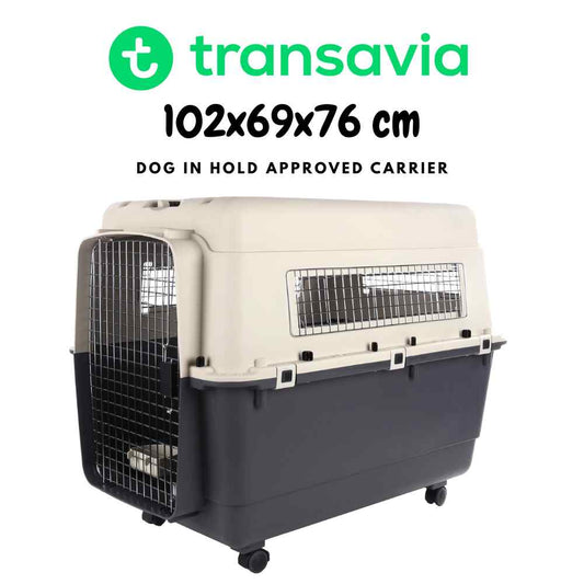 Transavia dog cage 102x69x76 cm, IATA XXL kennel for large dog up to 50kg
