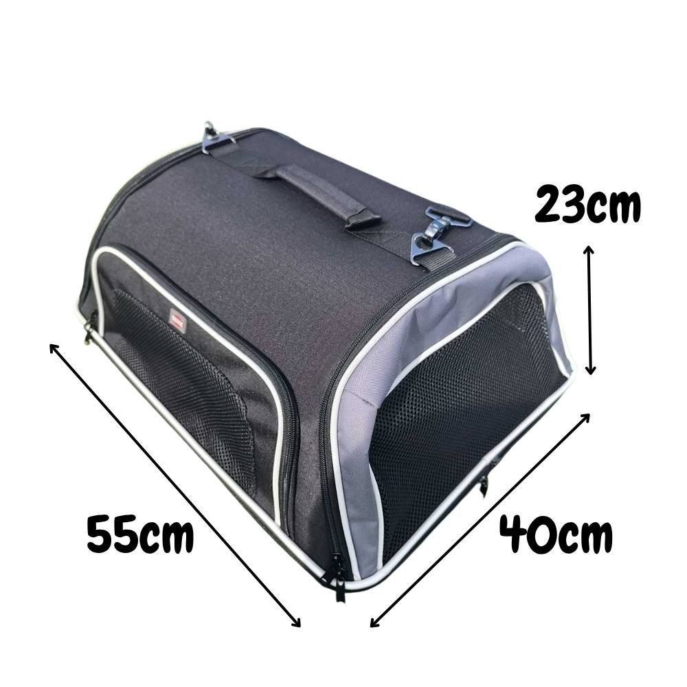 Soft pet carrier 55 x 40 x 23 cm for dogs and cats up to 8 kg – in-cabin, under seat