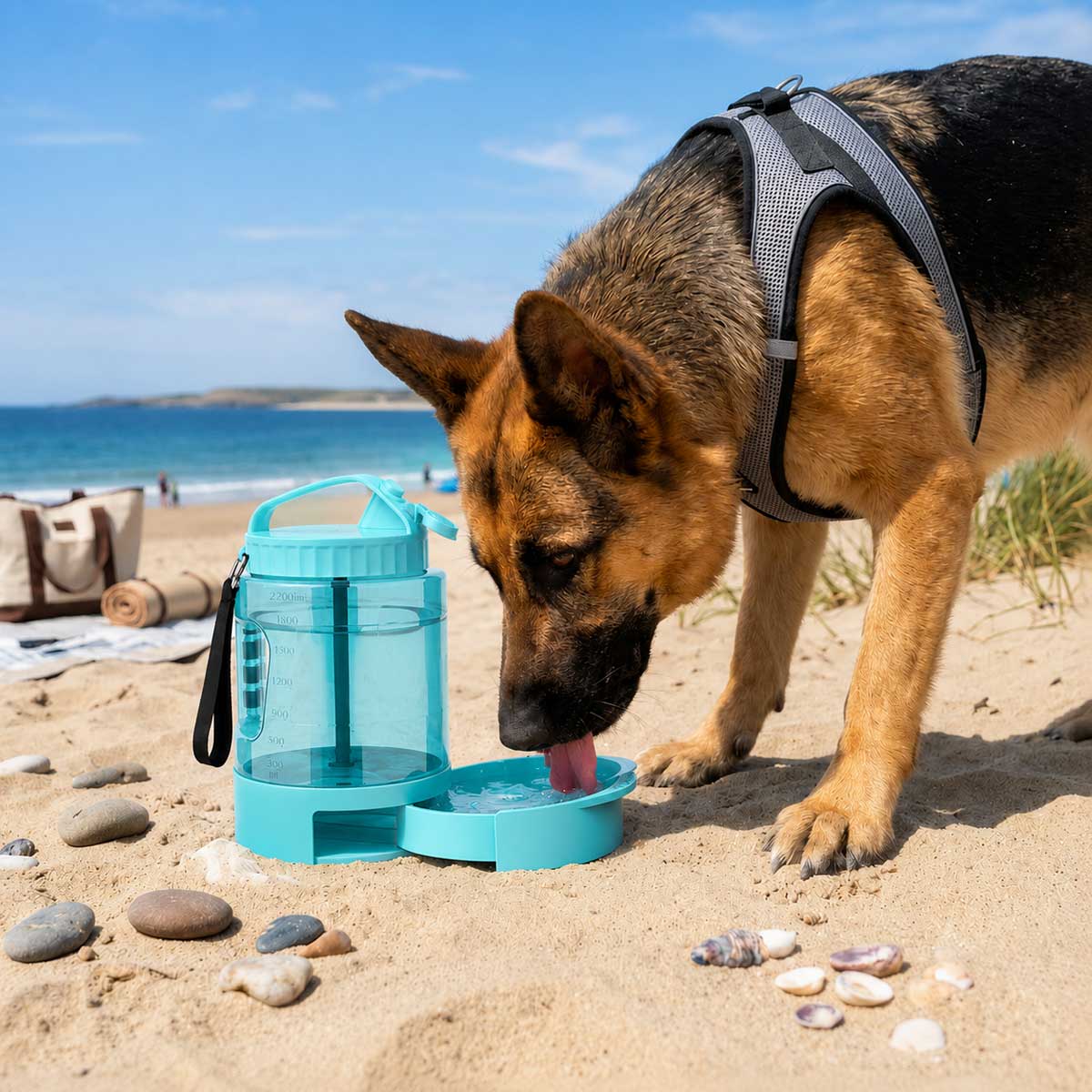Calypso Outdoor Water Bottle 2.2L — Portable Drinking Bottle for Large Dog