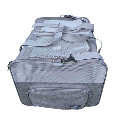 Grote kattenmand voor 2 katten 54 x 44 x 33 cm - XXL Dubbele reismand voor twee katten - totaal tot 12 kg