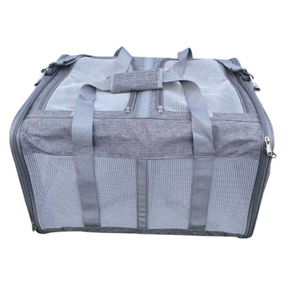 Grote kattenmand voor 2 katten 54 x 44 x 33 cm - XXL Dubbele reismand voor twee katten - totaal tot 12 kg