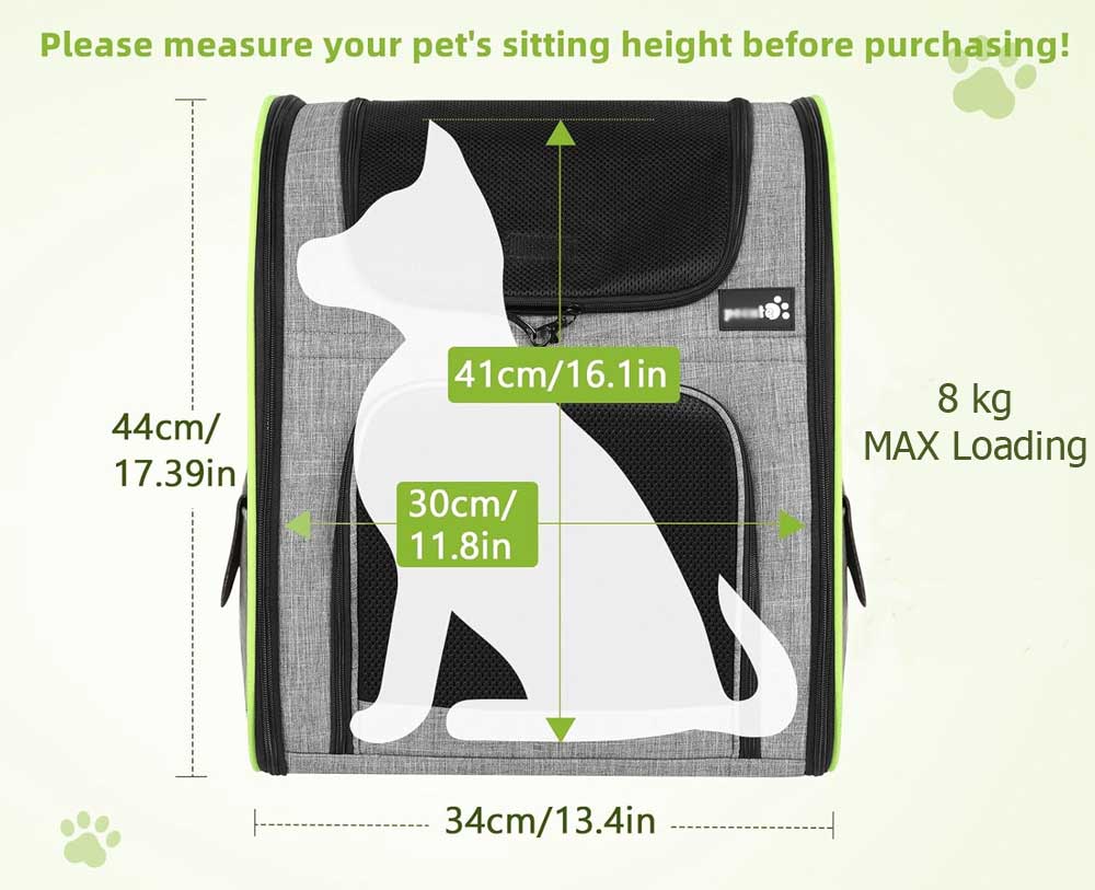 uitbreidbare katten rugzak