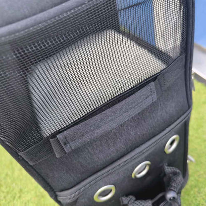 Katten trolley 2 katten 37x28x55cm - Reismand voor 2 katten met wielen tot 12 kg