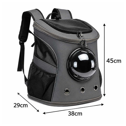 XXL Kattenrugzak met Patrijspoort Cosmocat – voor Grote Katten tot 8 kg – Ruimtecapsule Reismand