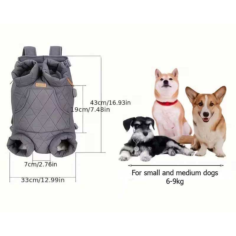 hondenrugzak voor buik