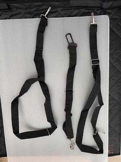 Hard Bottom Dog Car Back Seat Cover 130x65cm - Backseat Extender and Car Separator for Dogs