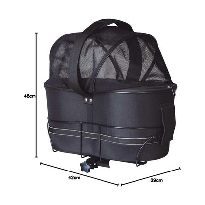 Dog basket for bike 6kg rear rack, Trixie 42x29x48cm