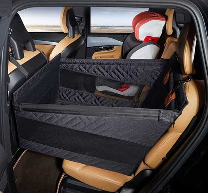 Dog car seat half hammock style, one side seat cover protector with hard bottom & anti slip for SUV, sedan