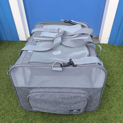 2 Dogs Carrier - Double Dog Carrier Bag 53 x 44 x 33 cm - Travel bag for two puppies
