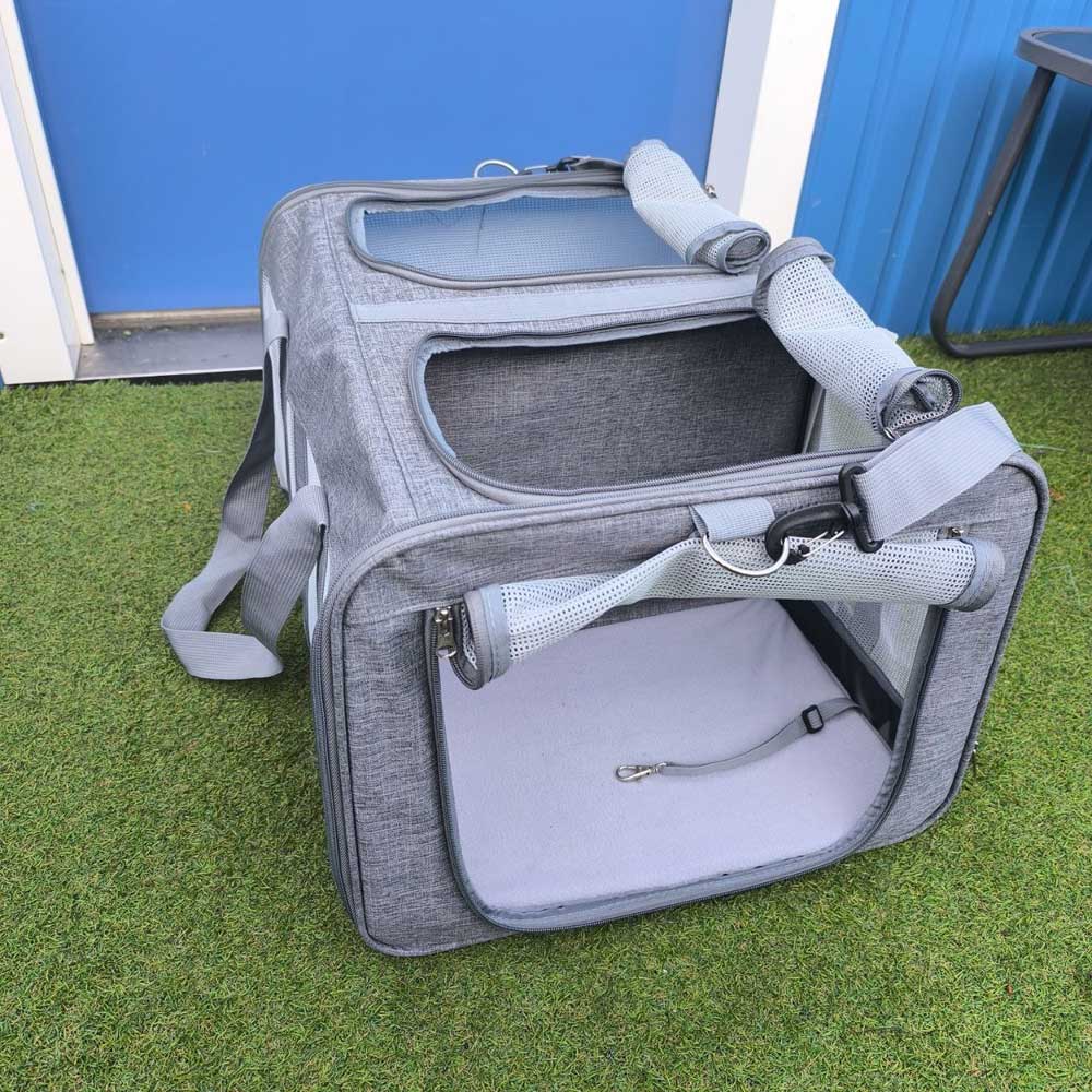 2 Dogs Carrier - Double Dog Carrier Bag 53 x 44 x 33 cm - Travel bag for two puppies