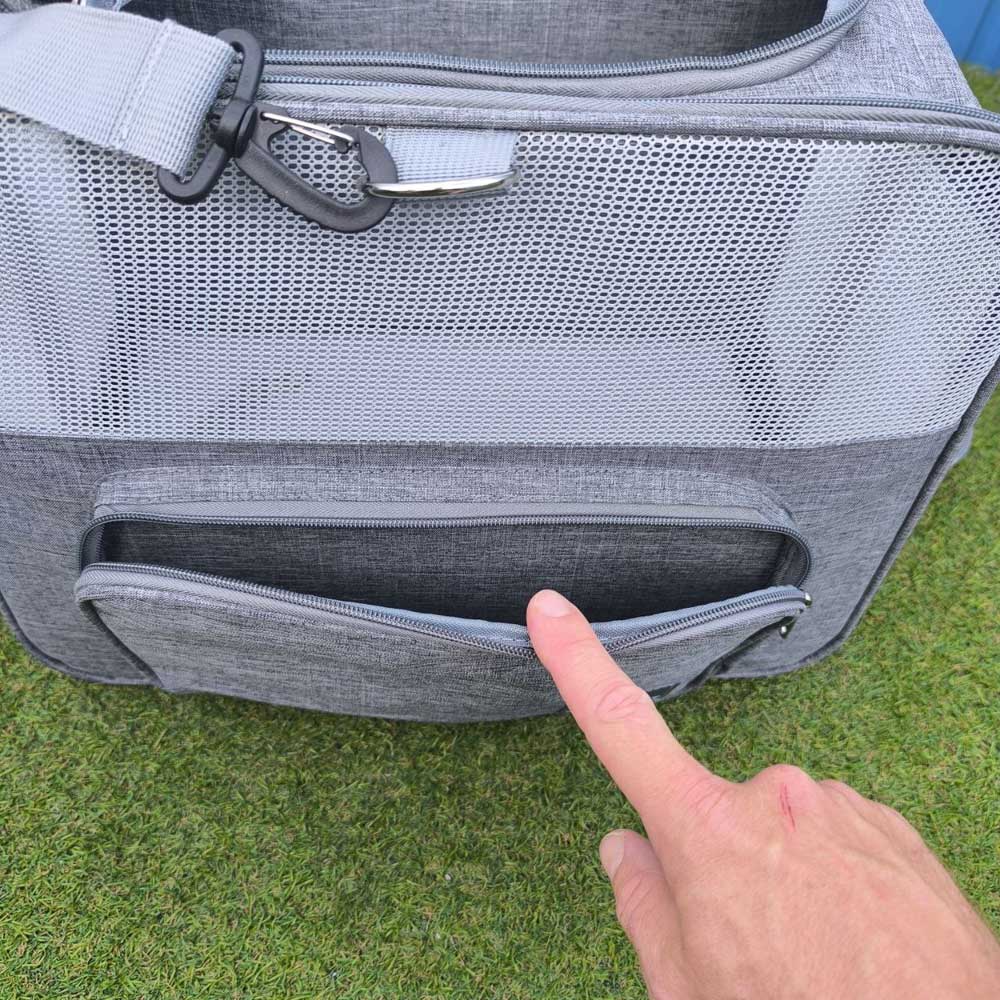 2 Dogs Carrier - Double Dog Carrier Bag 53 x 44 x 33 cm - Travel bag for two puppies