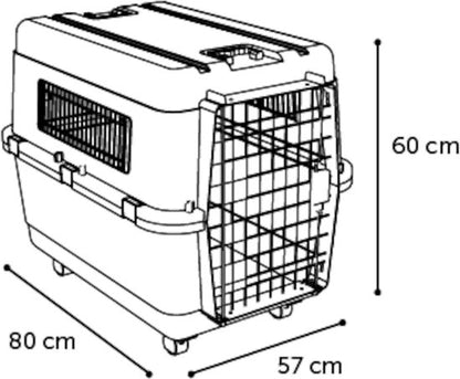 Hondenbench vliegtuig Transavia, IATA bench voor grote hond