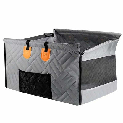 Dog car seat half hammock style, one side seat cover protector with hard bottom & anti slip for SUV, sedan