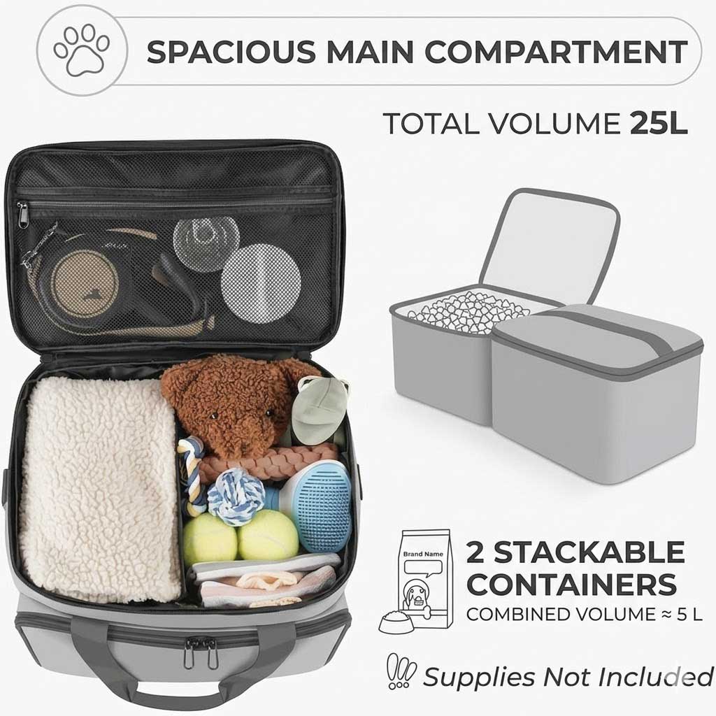 large dog travel bag for supplies
