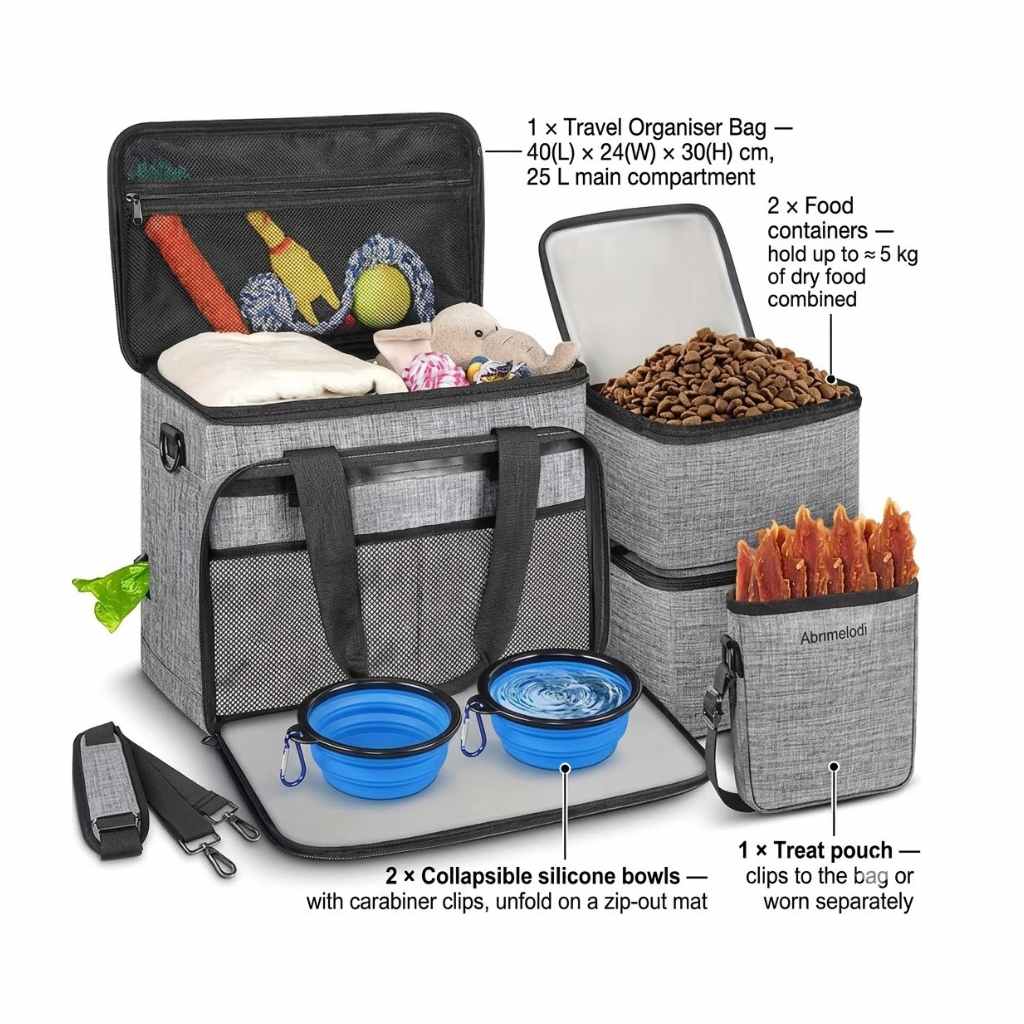 dog travel bag for accessories