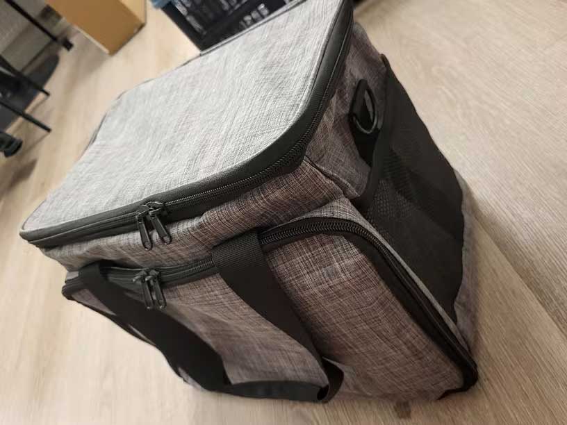 Skyora Dog travel bag for supplies 40x30x24cm, airline approved, 6-piece dog travel kit