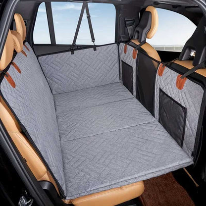 Autostoelhoes voor Honden, Hoes voor achterbank voor honden met harde bodem 130x65cm - achterbankverlenger en autoscheider