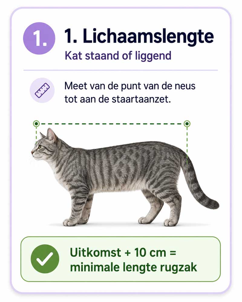 Hoe meet je een kat - stap 1