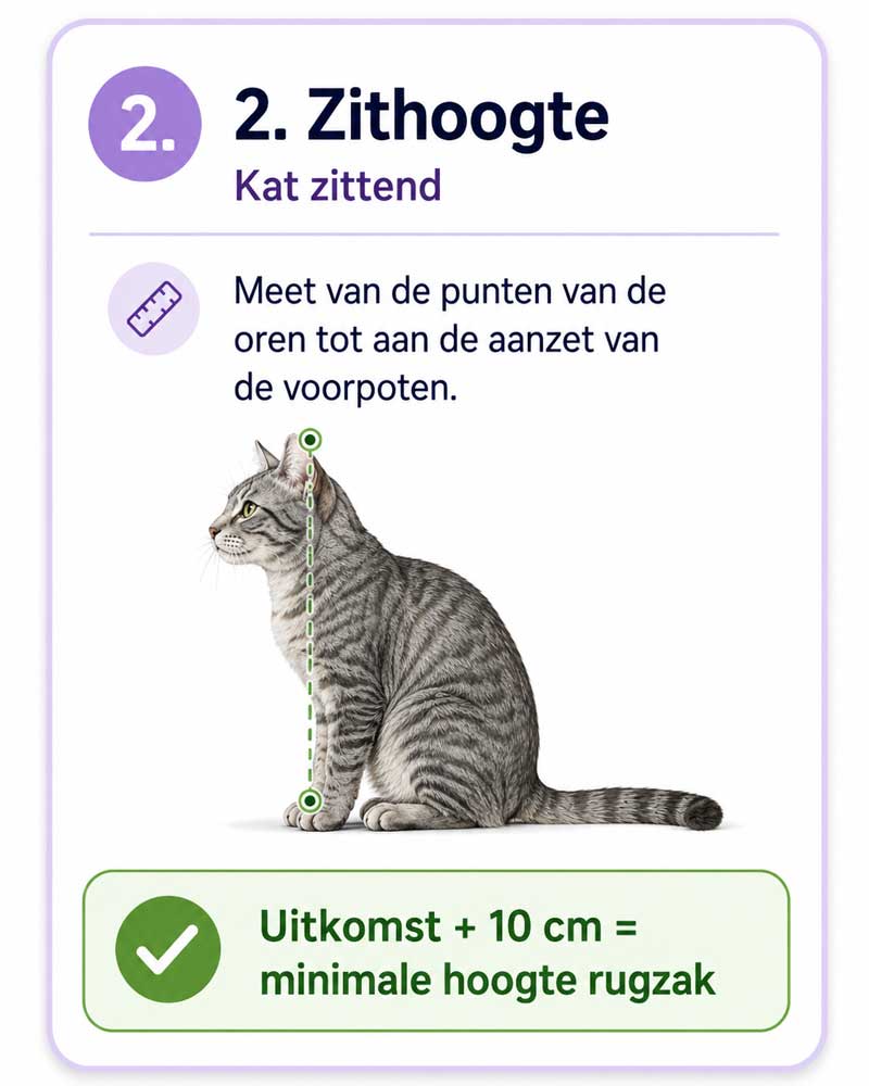 Hoe meet je een kat - stap 2