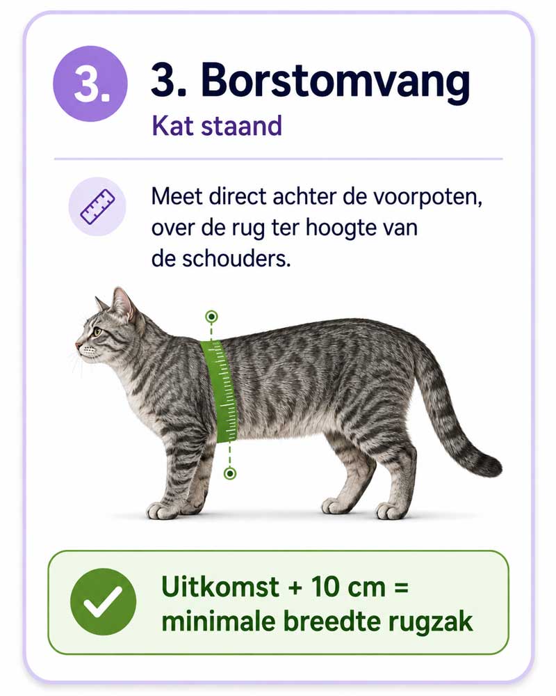 Hoe meet je een kat - stap 3