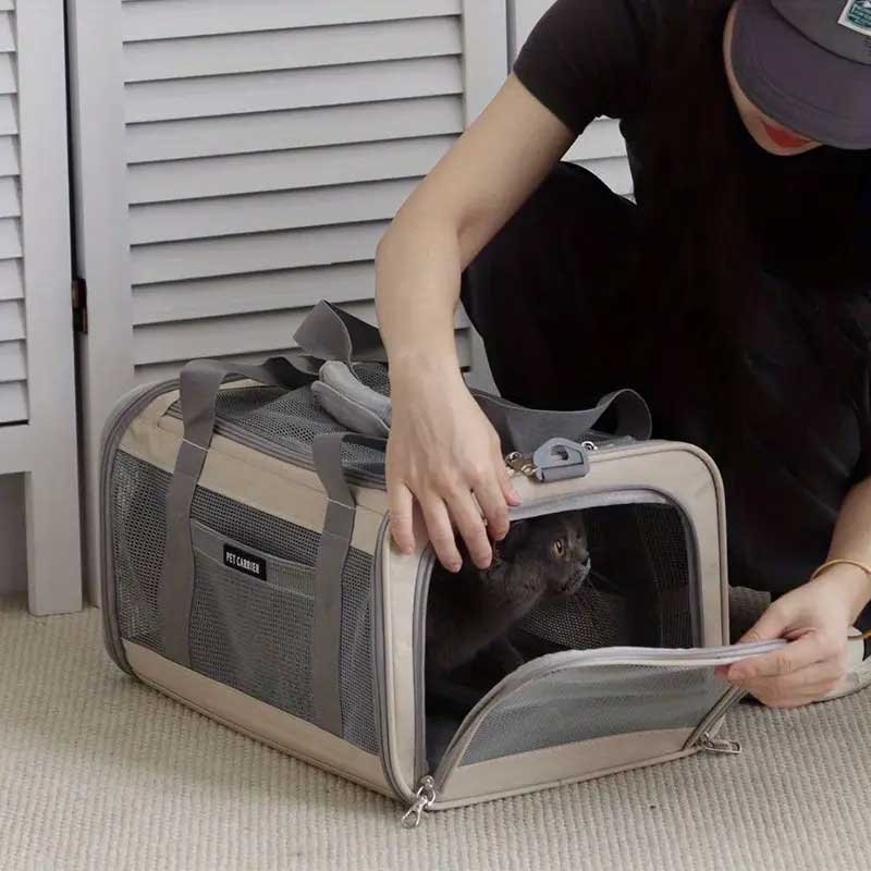 ITA Airways huisdierendraagtas 40x30x24 cm voor honden en katten - Door de luchtvaartmaatschappij goedgekeurd voor gebruik in de cabine op binnenlandse vluchten