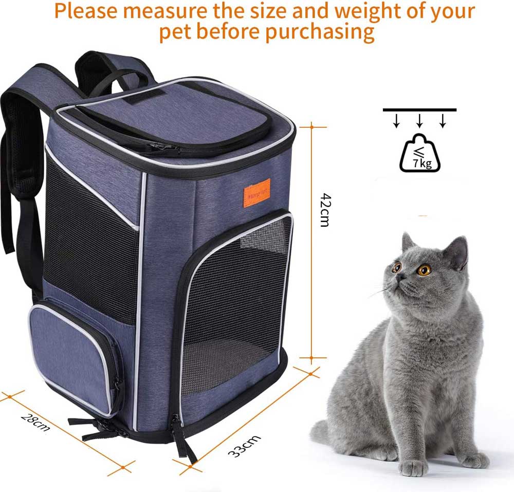 Dimensions of outdoor cat backpack