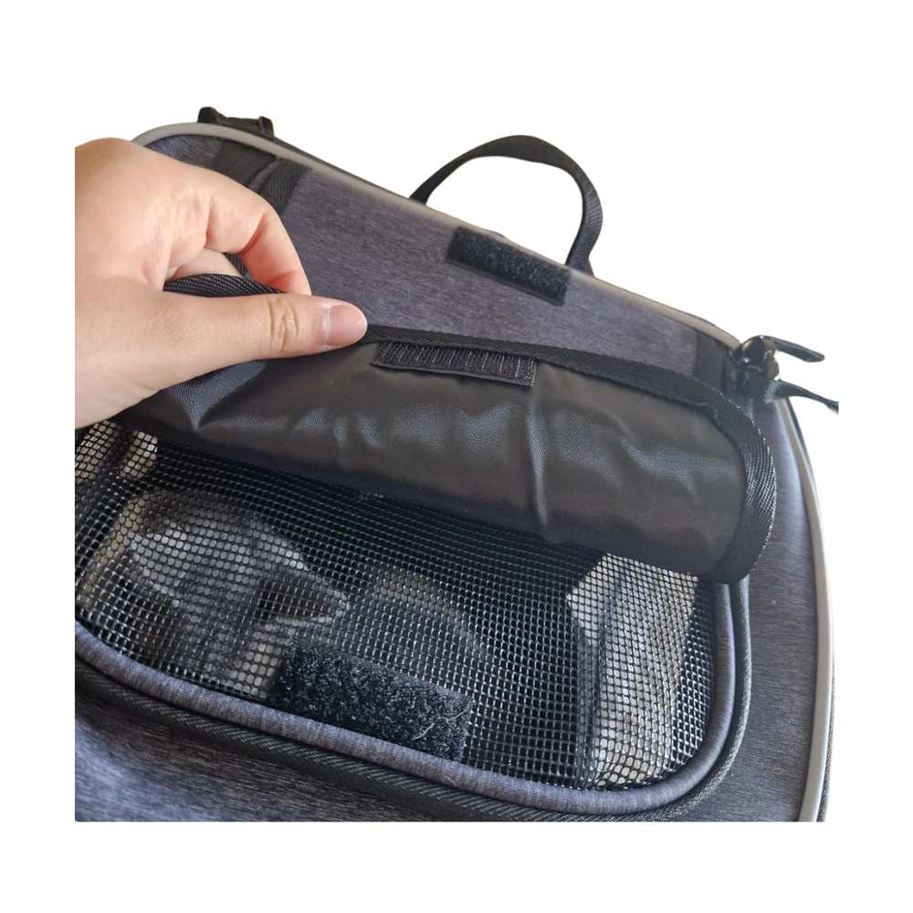 Rugzak voor katten met venster en ventilatie 33 x 28 x 42 cm – Katten rugzak draagtas tot 7 kg – Ergonomische katten draagtas rugzak – Draagbare reisrugzak voor katten – Outdoor kattenrugzak met gaas voor wandelen en reizen