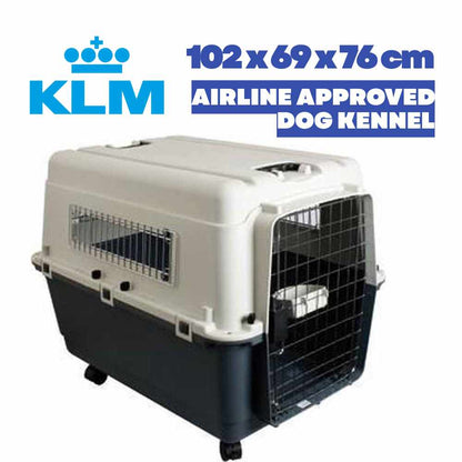 KLM reisbench 102 x 69 x 76 cm voor grote hond in vliegtuig